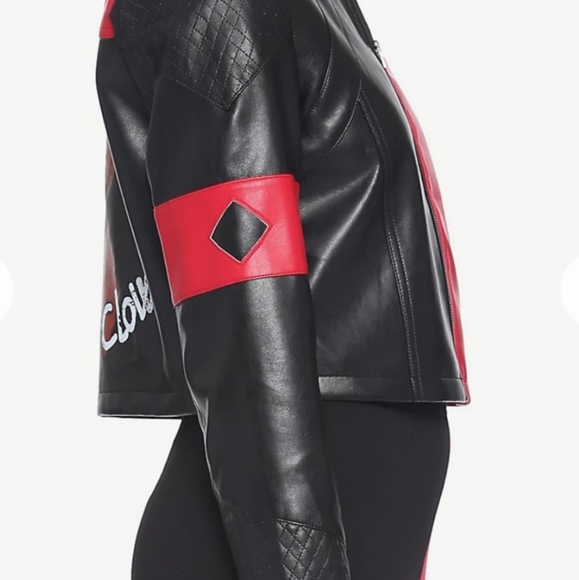 DC Comics The Suicide Squad Harley Quinn Live Fast Die Clown Jacket - Picture 3 of 6